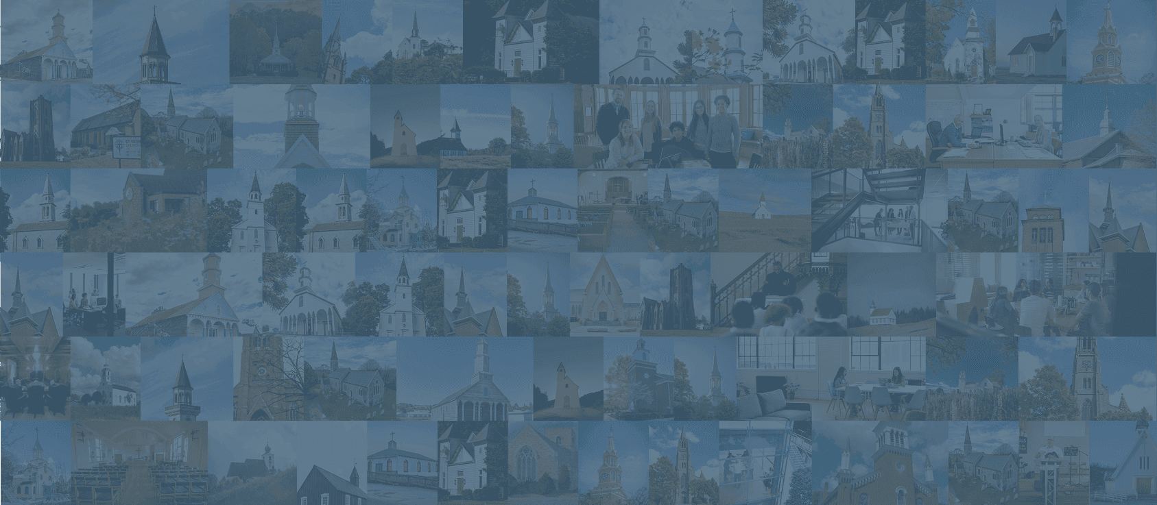 Over 63412 churches served.